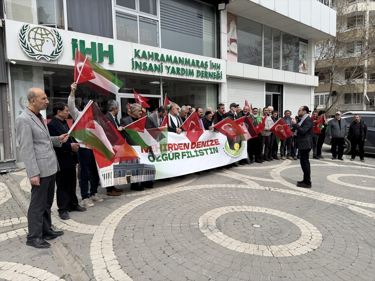 ABD ve İsrail'in İran, Lübnan ve Gazze'ye yönelik saldırıları Kahramanmaraş'ta protesto edildi