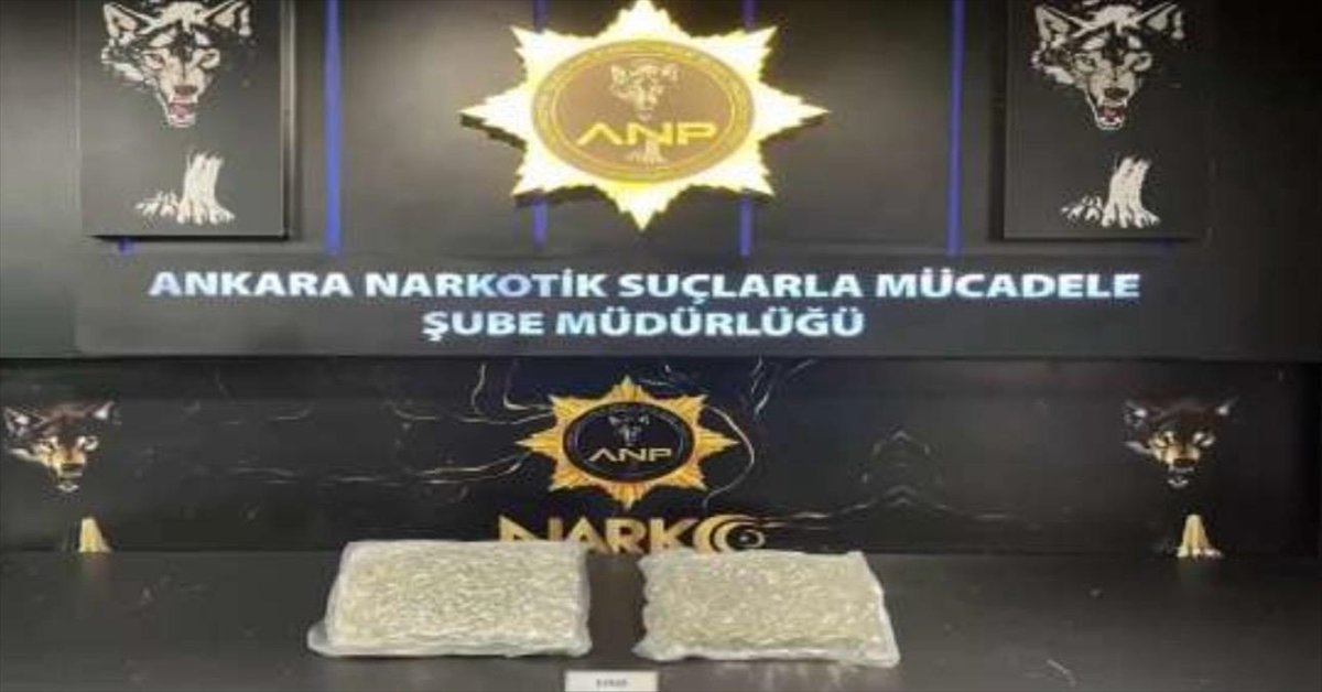 Ankara'da uyuşturucu operasyonunda 2 zanlı tutuklandı