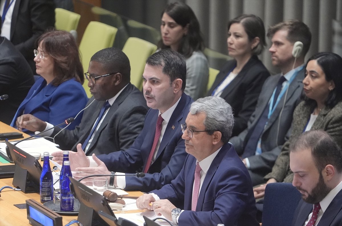 Bakan Kurum, New York'ta BM Genel Kurulu daimi temsilcilerine hitap etti: