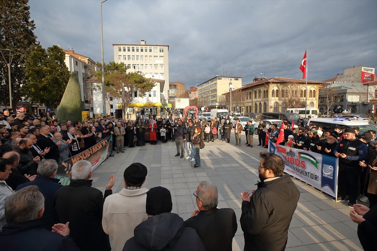 Çorum'da 'Mescid-i Aksa'ya özgürlük' eylemi düzenlendi