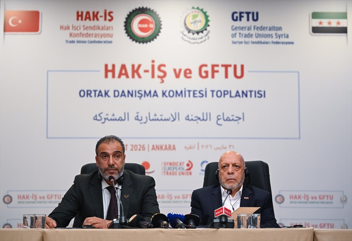 HAK-İŞ ve Suriye Sendikalar Konfederasyonu Ortak Danışma Komitesi Toplantısı düzenlendi