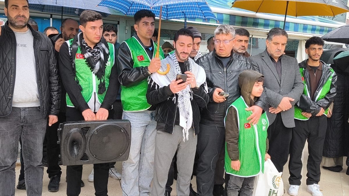 İsrail'in Gazze'ye yönelik saldırıları Siirt'te protesto edildi