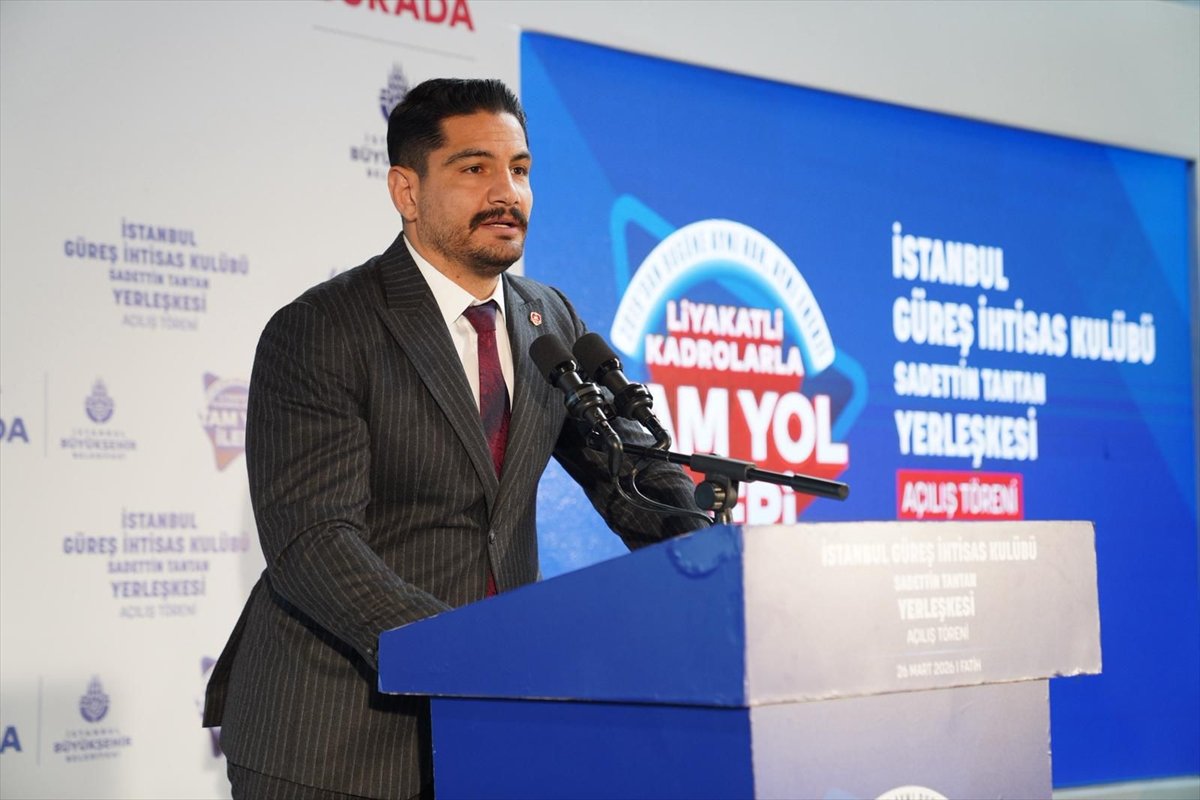 İstanbul'da yenilenen güreş tesisi Sadettin Tantan Yerleşkesi törenle hizmete girdi