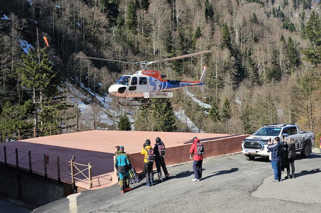 Kaçkar Dağları'nda 'heliski' heyecanı sona erdi