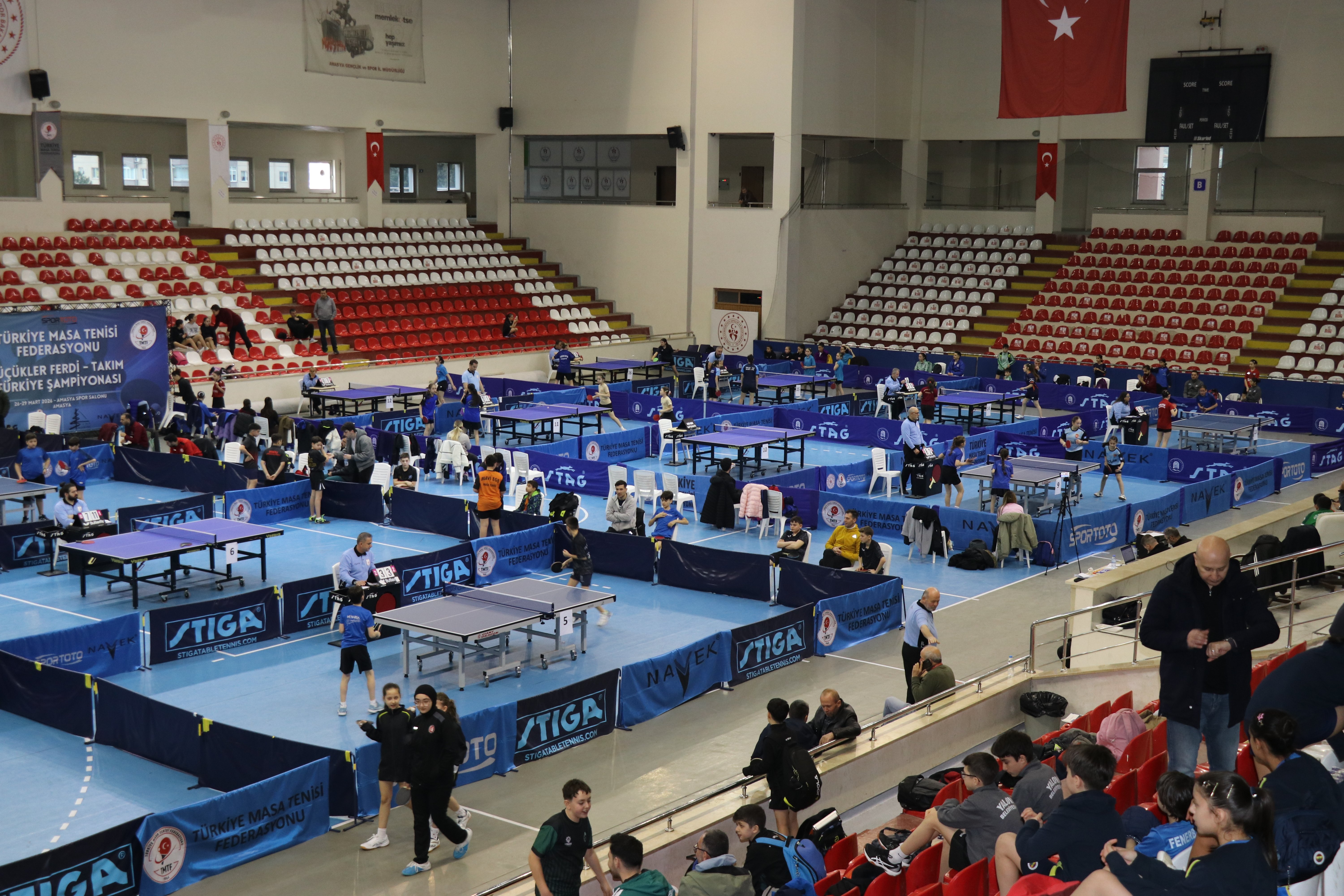 Küçükler Ferdi ve Takım Masa Tenisi Türkiye Şampiyonası, Amasya'da başladı