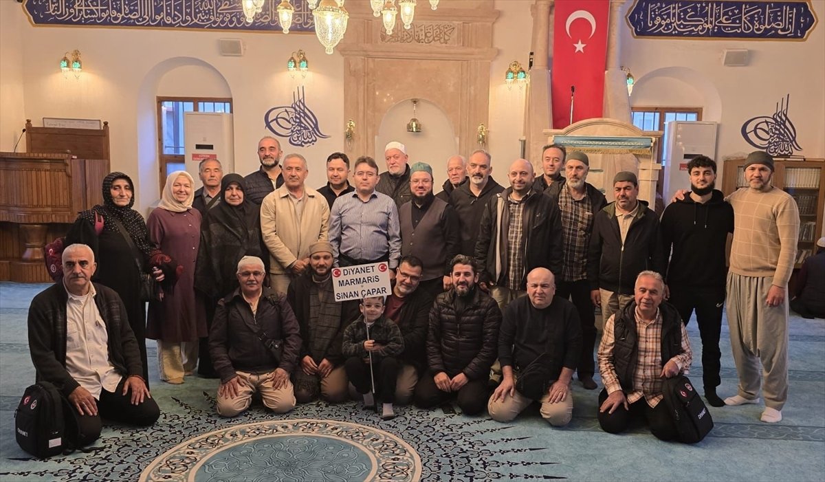 Marmaris'te şevval umresi kafilesi dualarla uğurlandı