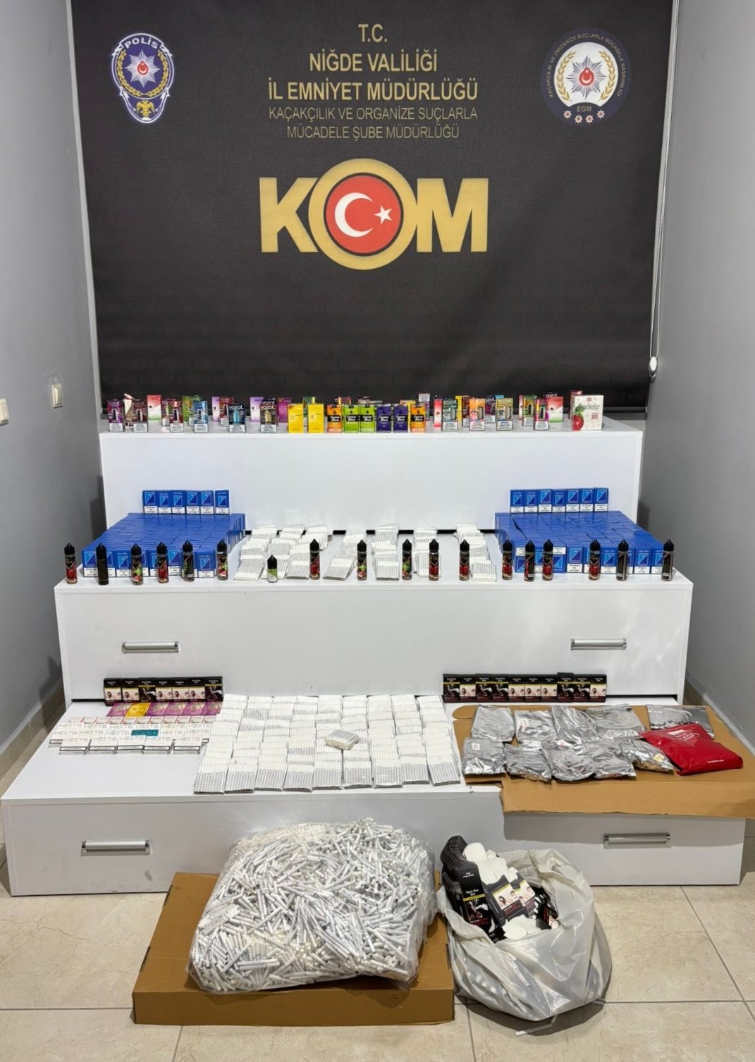 Niğde'de kaçakçılık operasyonunda 2 zanlı yakalandı