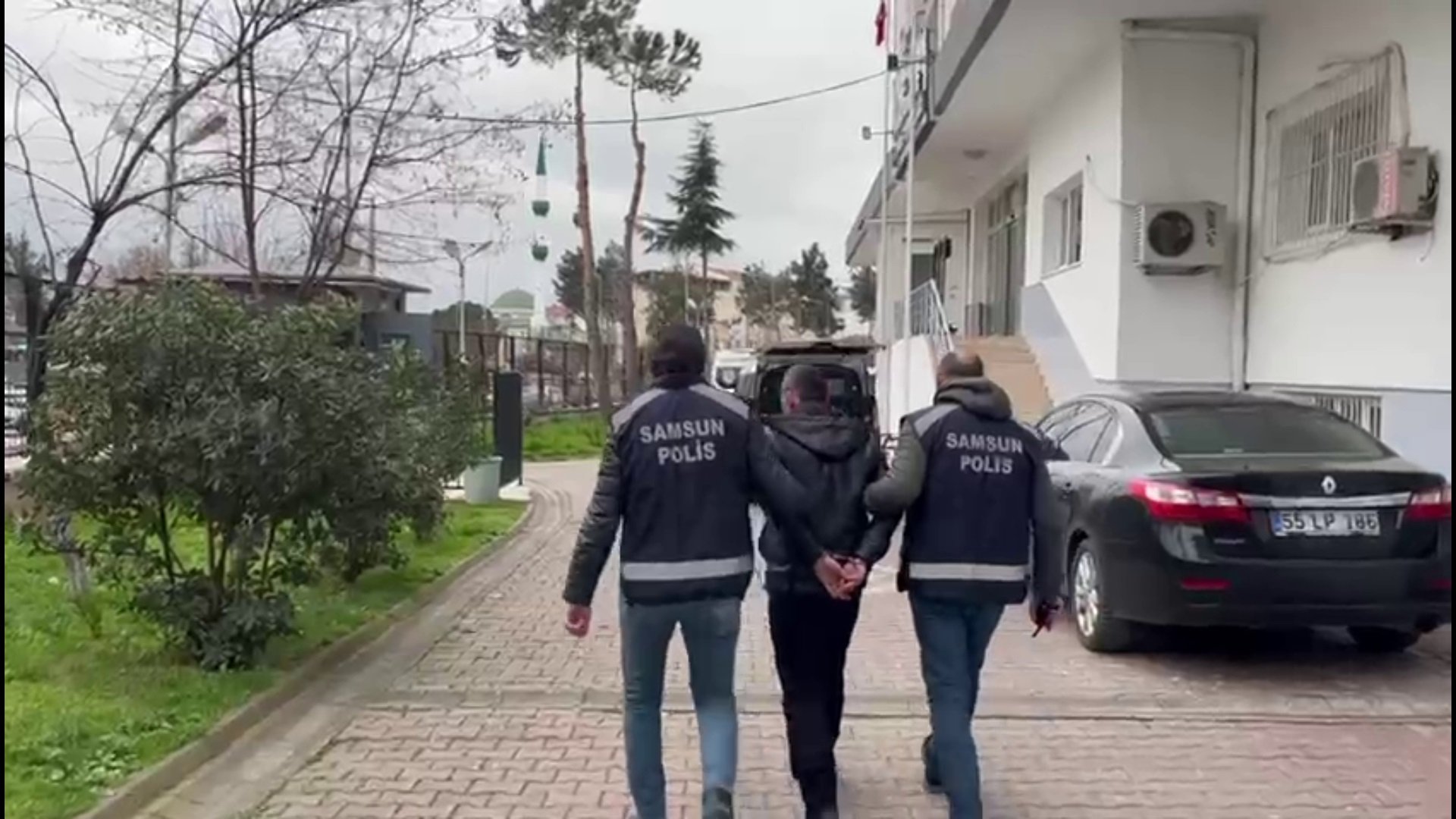 Samsun'da 9 yıl 8 ay hapis cezası bulunan firari hükümlü yakalandı