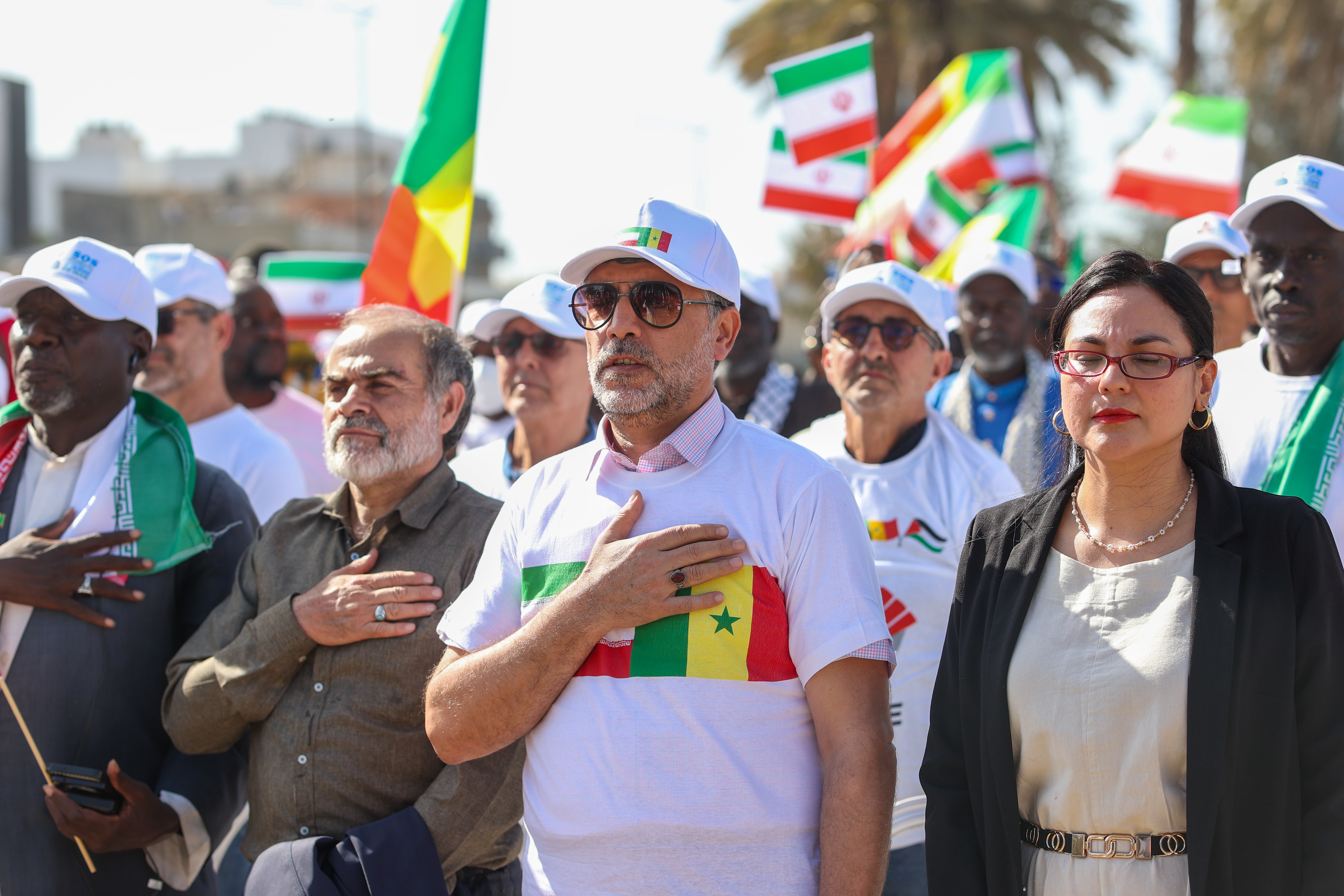 Senegal'de ABD ve İsrail'in İran'a yönelik saldırıları protesto edildi