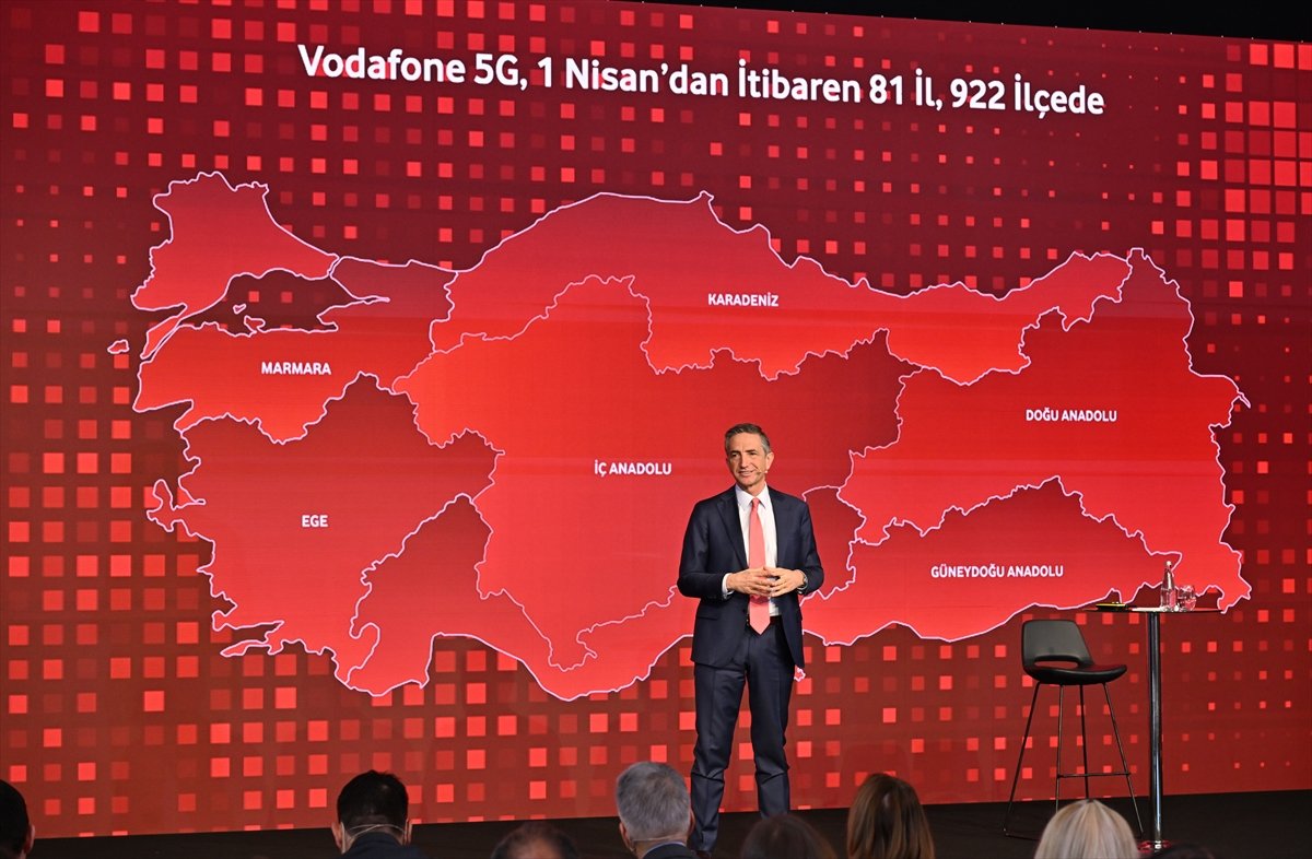 Vodafone 1 Nisan'da 81 il ve 922 ilçede 5G hizmetini başlatacak