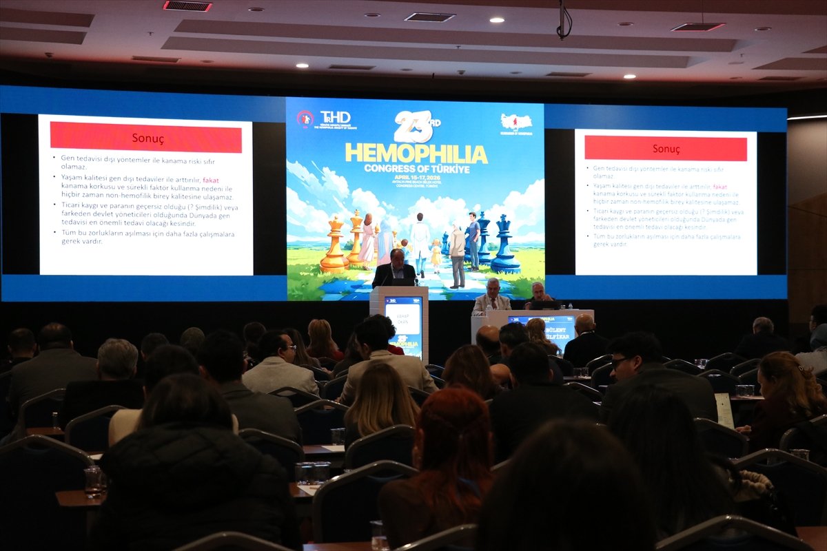 Antalya'da düzenlenen 23. Türkiye Hemofili Kongresi başladı