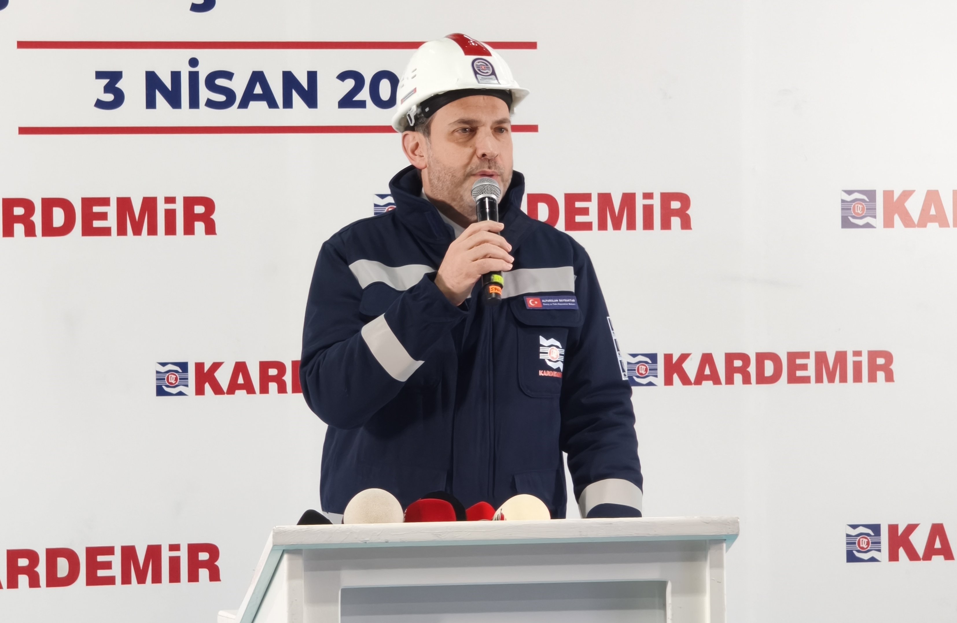 Bakan Bayraktar, KARDEMİR 2 No'lu Sürekli Döküm Makinesi açılış töreninde konuştu: