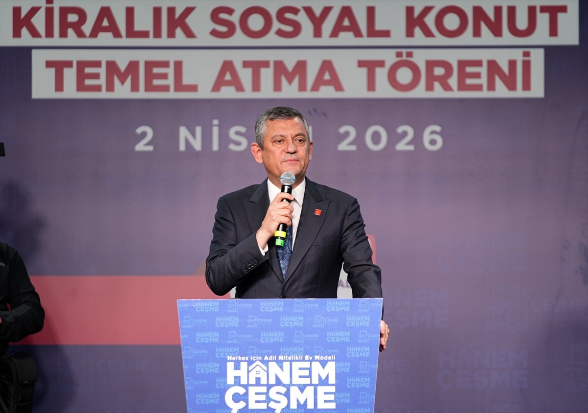 CHP Genel Başkanı Özel, İzmir'de Kiralık Toplu Konut Temel Atma Töreni'nde konuştu: