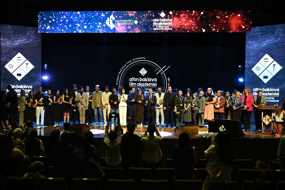 Gaziantep'te 'Altın Baklava Film Akademisi 10. Uluslararası Öğrenci Film Festivali'nde ödüller sahiplerini buldu