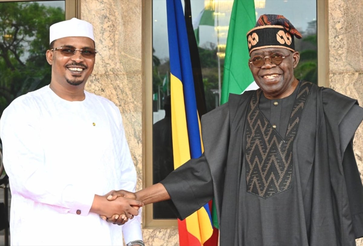 Nijerya Cumhurbaşkanı Tinubu, ikili ilişkileri güçlendirmek amacıyla Çad lideri Itno ile görüştü
