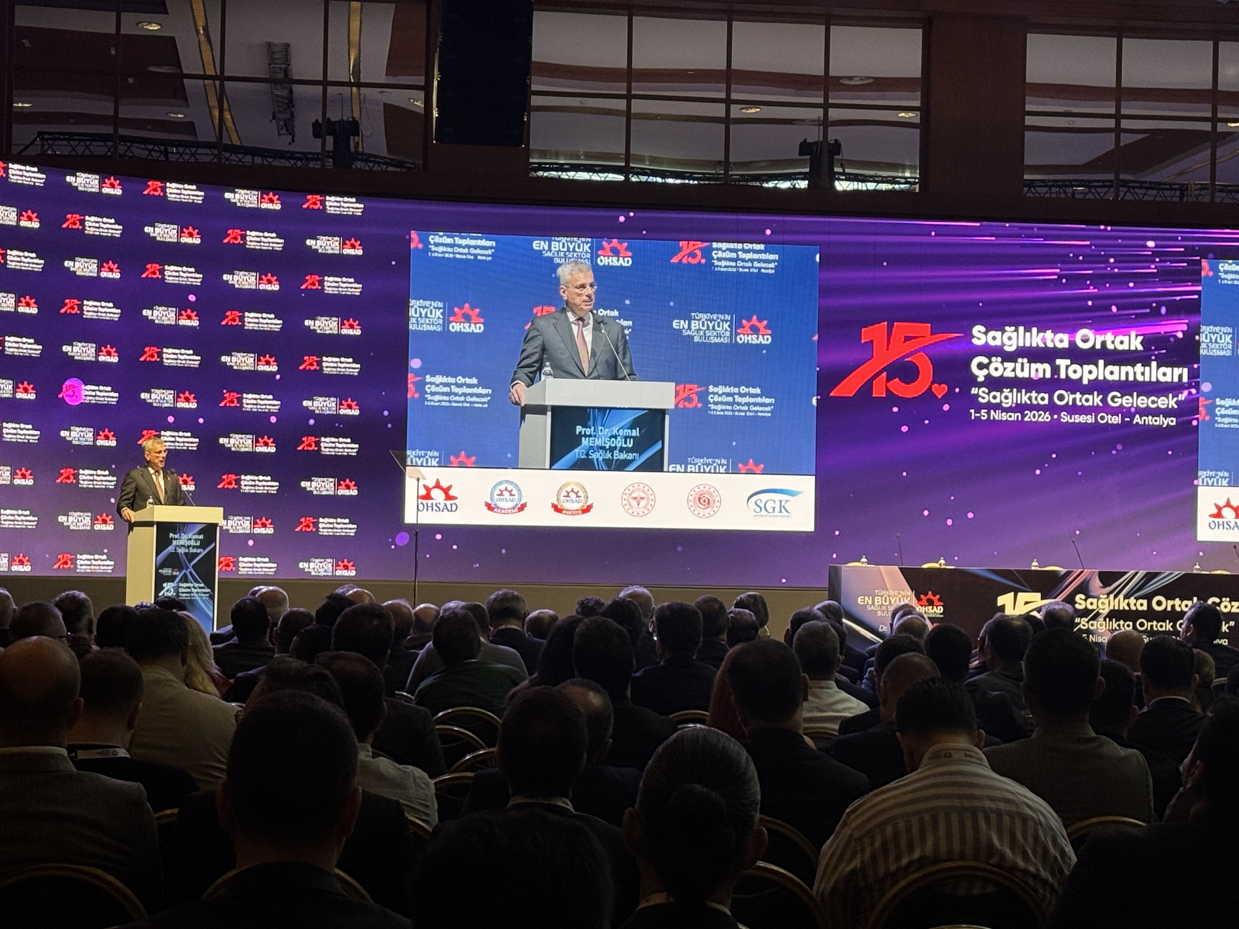 Sağlık Bakanı Memişoğlu, Antalya'da '15. OHSAD Kurultayı'nda konuştu: