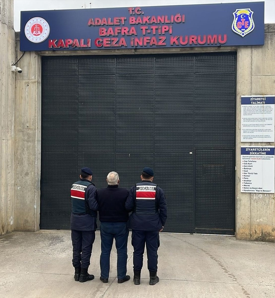 Samsun'da 11 yıl 8 ay hapis cezası bulunan firari hükümlü yakalandı