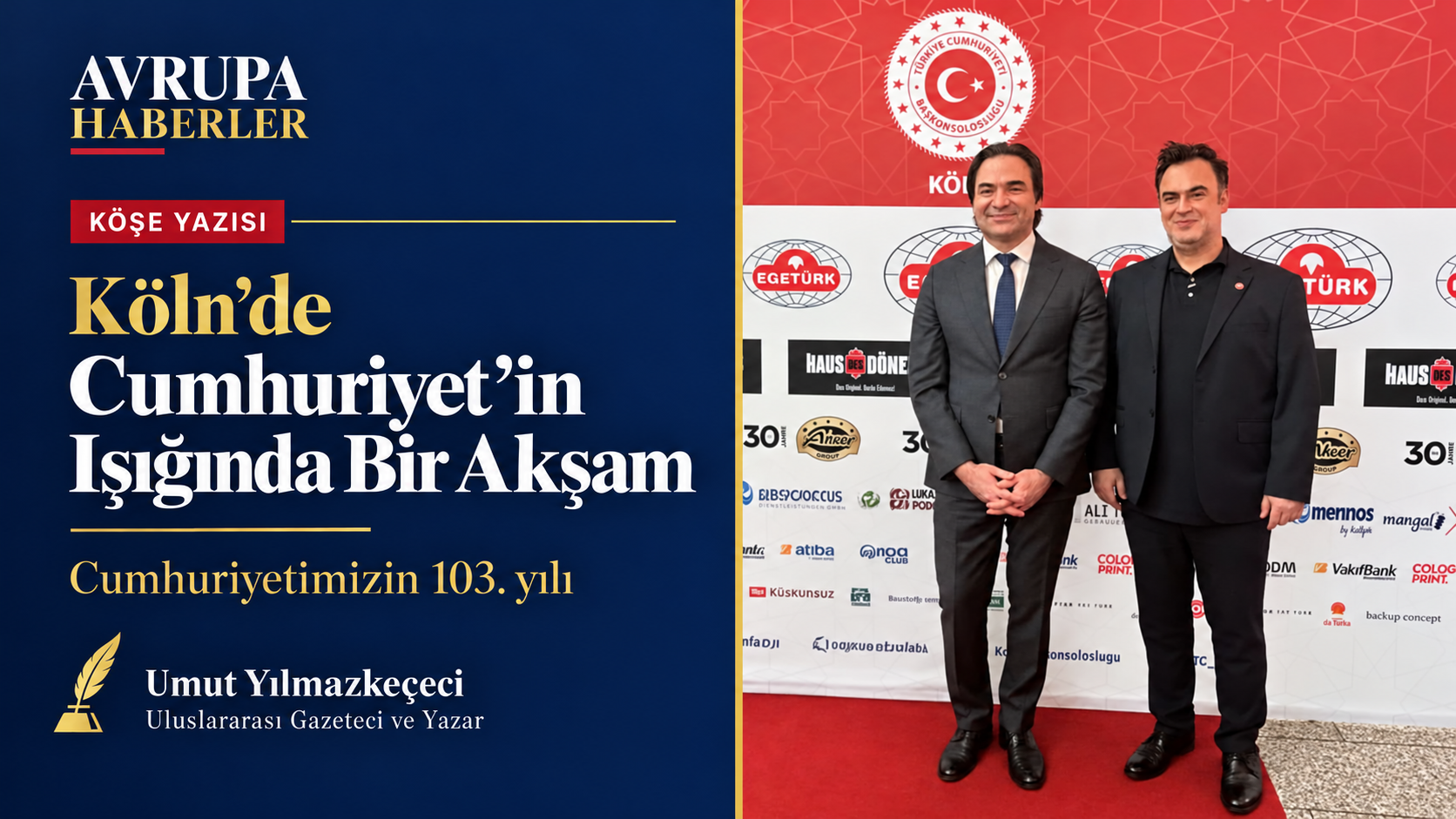 Köln’de Cumhuriyet’in Işığında Bir Akşam