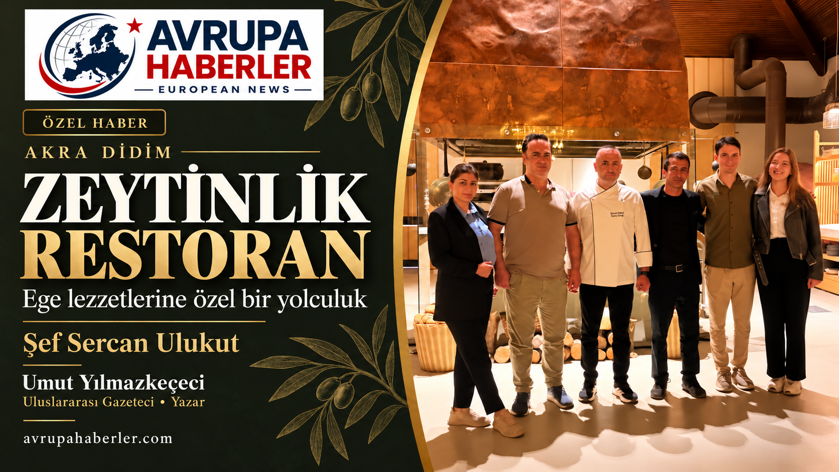Didim’de bahçeden ve denizden sofraya: Zeytin’lik’in mutfak hikâyesi