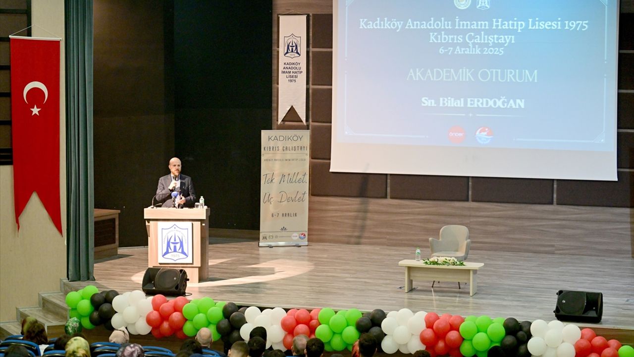 Bilal Erdoğan, Kadıköy Anadolu İmam Hatip Lisesi'ndeki 'Kıbrıs Çalıştayı'nda konuştu: