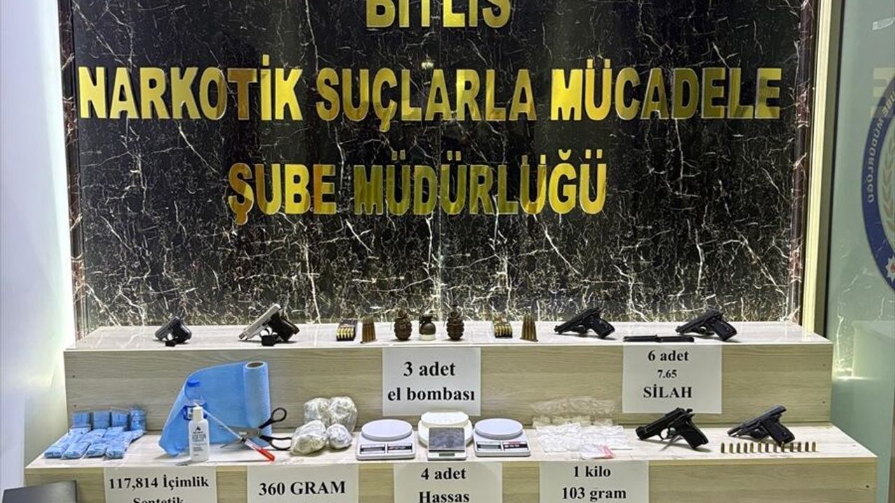 Bitlis'te uyuşturucu operasyonunda yakalanan şüphelilerden 27'si tutuklandı