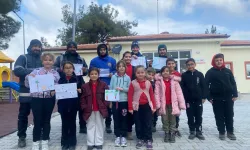 Manisa Soma'da öğrencilerden belediyeye resimli teşekkür