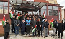 Ardahan'da İsrail'in Gazze'deki katliamları protesto edildi