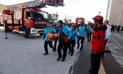 Bodrum Devlet Hastanesi'nde AFAD koordinasyonunda tatbikat yapıldı