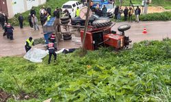 Bursa'da devrilen traktörün sürücüsü öldü