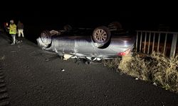 Gümüşhane'de otomobilin devrilmesi sonucu 5 kişi yaralandı