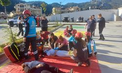 Marmaris'te hastane afet planı tatbikatı yapıldı