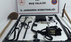 Muş'ta kaçak kazı yapan 4 şüpheli suçüstü yakalandı