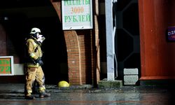Rusya'nın St. Petersburg kentinde pazar yerinde yangın çıktı