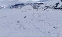 Adıyaman'daki Çat Barajı tamamen dondu
