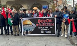 Afyonkarahisar'da Kudüs'e destek açıklaması yapıldı