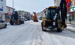 Ardahan'da kar ve buz temizliği yapılıyor