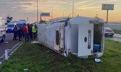 Aydın'da devrilen işçi servisindeki 16 kişi yaralandı