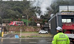 Beşiktaş'ta restoranın müştemilatında çıkan yangın söndürüldü