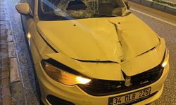 Bursa'da kontrolden çıkan kamyonetin kopardığı bariyerler seyir halindeki otomobillerin üzerine düştü