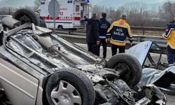 Çankırı'da otomobil ile tırın çarpıştığı kazada 1'i bebek 4 kişi yaralandı