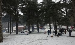 Edremit Körfezi'nde yaşayanlar, karın tadını Kazdağları'nda çıkardı