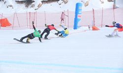 Erzincan'da Snowboard Cross Avrupa Kupası yarışları sona erdi