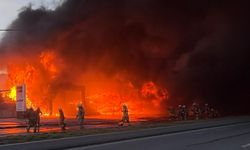 GÜNCELLEME - Büyükçekmece'de tarım şirketinin deposunda çıkan yangına itfaiye müdahale ediyor