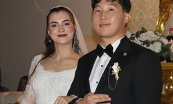 Güney Koreli damat ile Rizeli gelin dünyaevine girdi