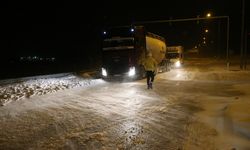 Kars'ta kar ve tipi nedeniyle bazı yollar ağır taşıt trafiğine kapatıldı