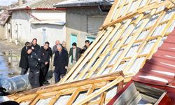 Konya Valisi Akın, kuvvetli rüzgar ve fırtınada zarar gören yerleri inceledi