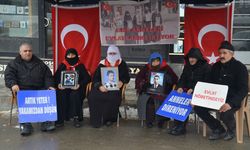 Muş'ta evlatlarına kavuşmak isteyen aileler, DEM Parti önündeki eylemlerini sürdürdü