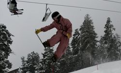 Snowboard tutkunları Sarıkamış'ta buluştu