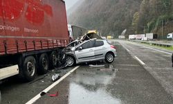 Artvin'de park halindeki tıra çarpan otomobildeki 2 kişi öldü