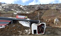 Bitlis'te toprak kayması sonucu 2 iş yeri zarar gördü